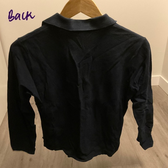 Fred Perry Navy Blue Collared Full Sleeve - Picture 2 of 2